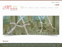 Tablet Screenshot of albergominiere.com